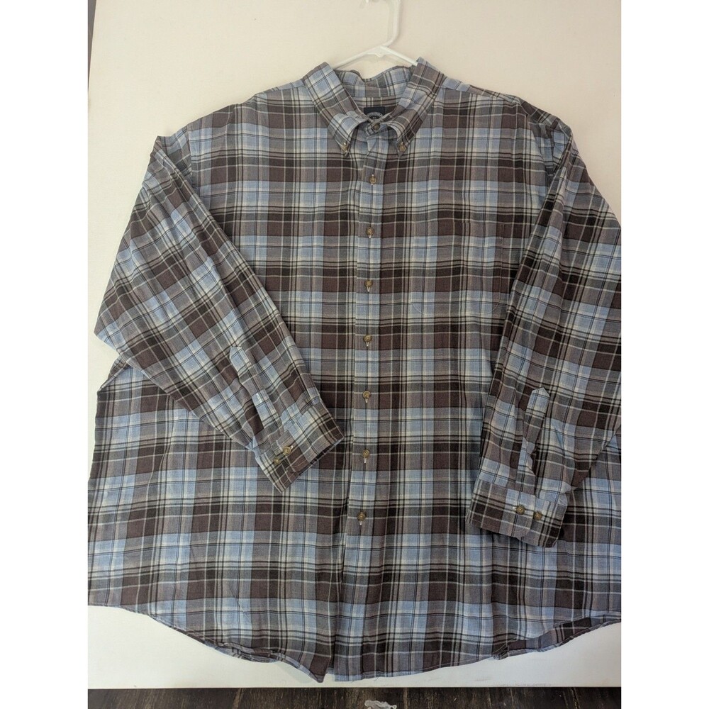Brooks Brothers 1818 Regent Flannel Mens Sz 3XL Long Sleeve Button Down Shirt